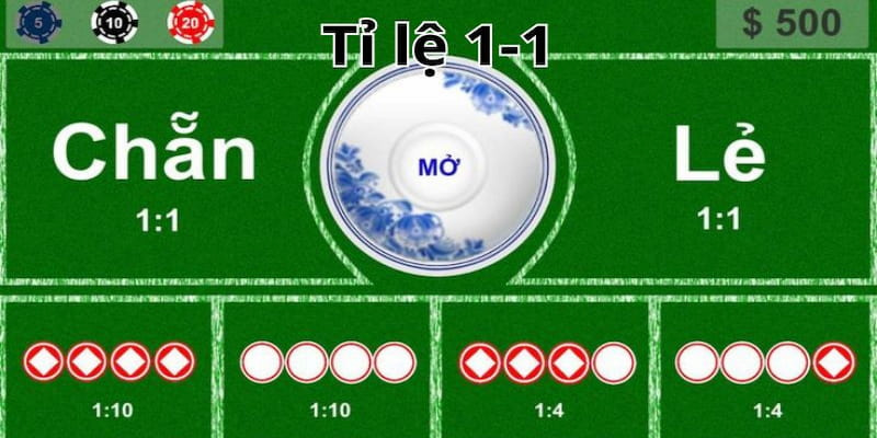 giao diện trong game xóc đĩa online