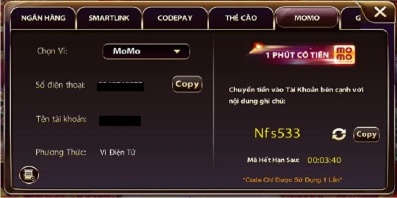 Hướng dẫn quy trình nạp tiền tại cổng game trực tuyến MMWIN